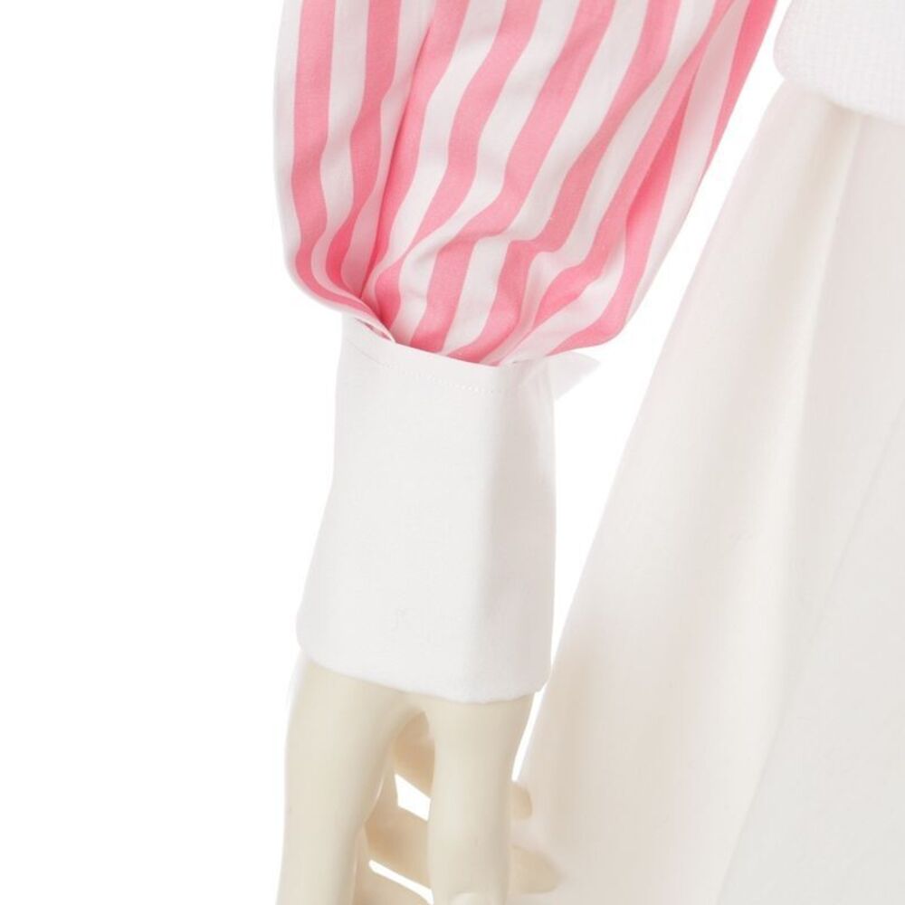 Chanel Coco Button Cropped Striped Pattern Shirt … - image 7